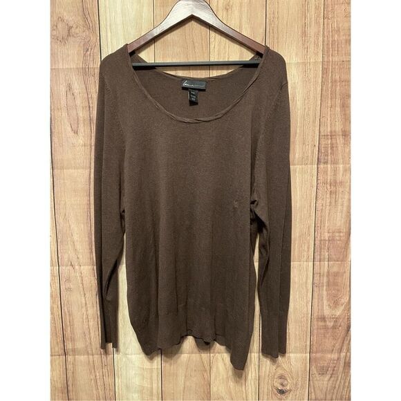 Lane Bryant size 22/24 brown sweater tunic long style - Picture 1 of 5